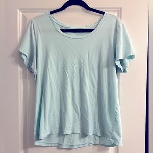 J Crew Garment Dyed Tee in light blue